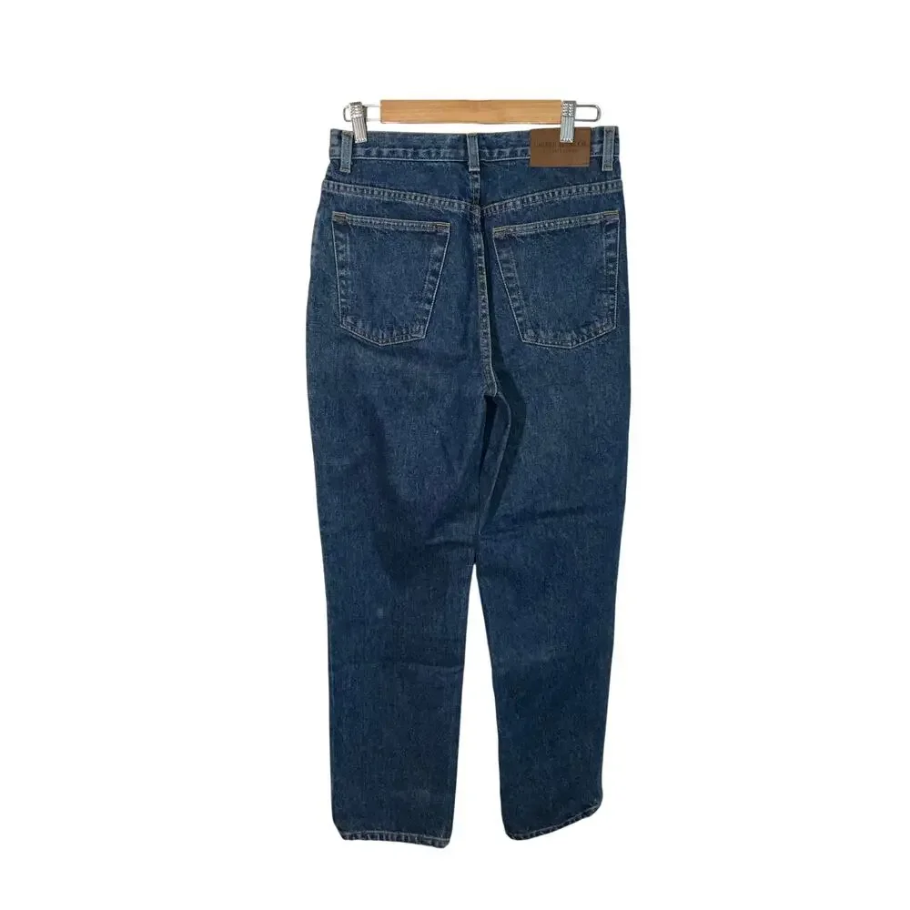 Lauren Ralph Lauren Jeans Dark Wash Straight Leg Blue Denim Jeans Size 10